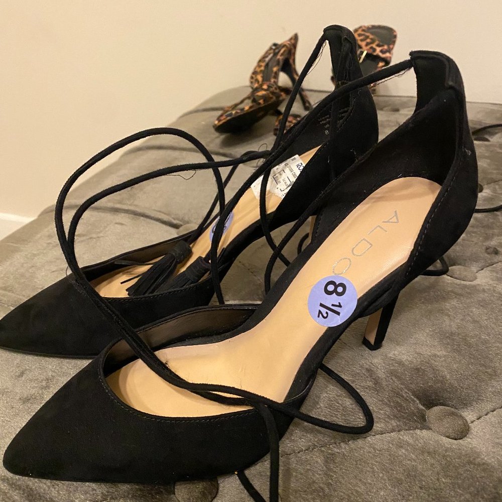 Aldo lace up heels